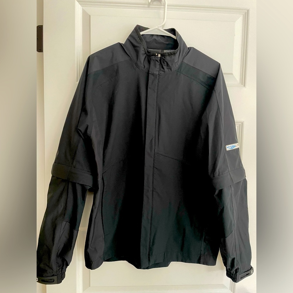 FootJoy Golf HydroLite Zip-Off Sleeves Rain Jacket